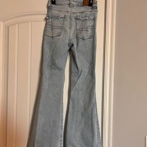 American eagle 00 regular light flare jeans